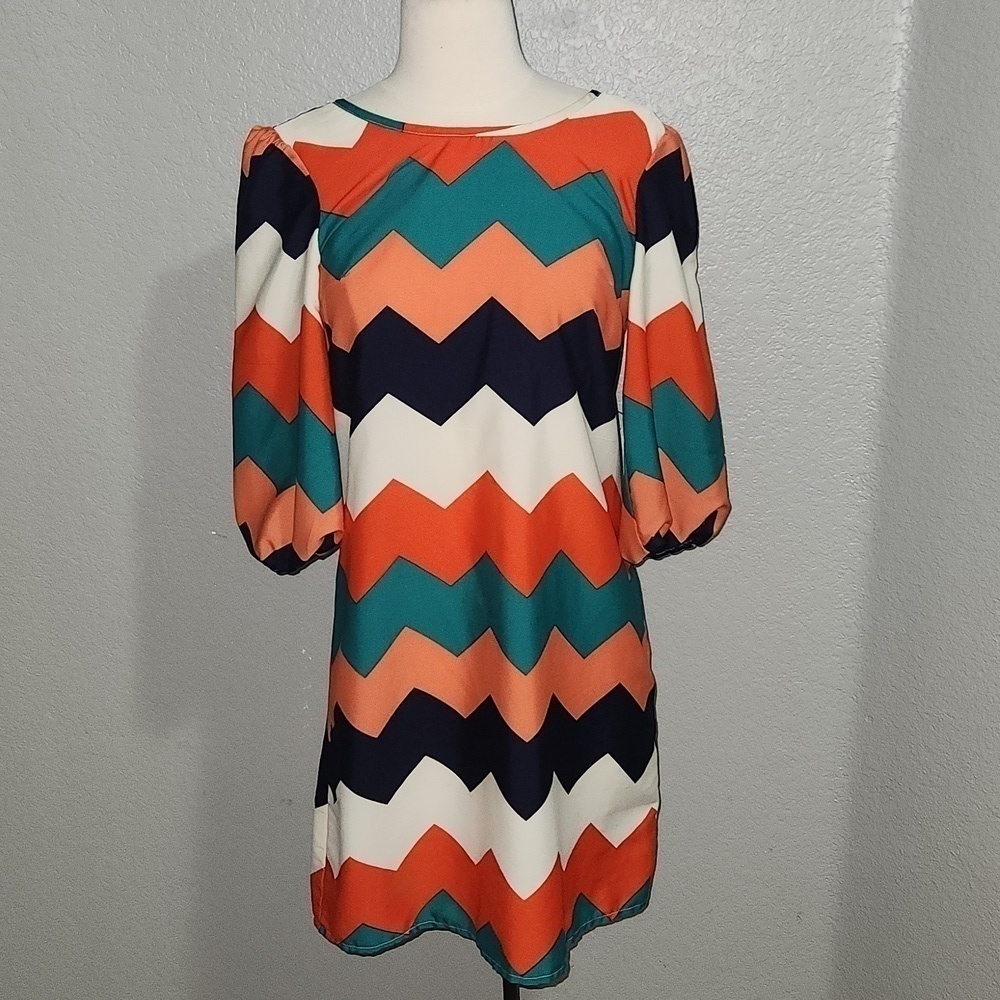Truth Chevron Long Sleeve Dress size Small Perfect for Easter/ Spring